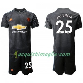 Divisa di Calcio Manchester United VALENCIA 25 Bambino Terza 2019/2020